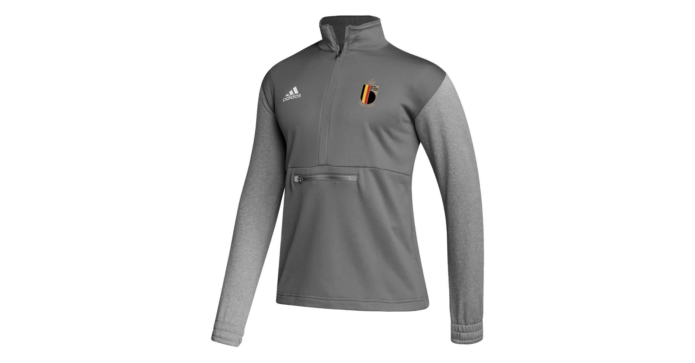 Soccer National Teams Belgium National Team Crest Long Sleeve Half-Zip Top