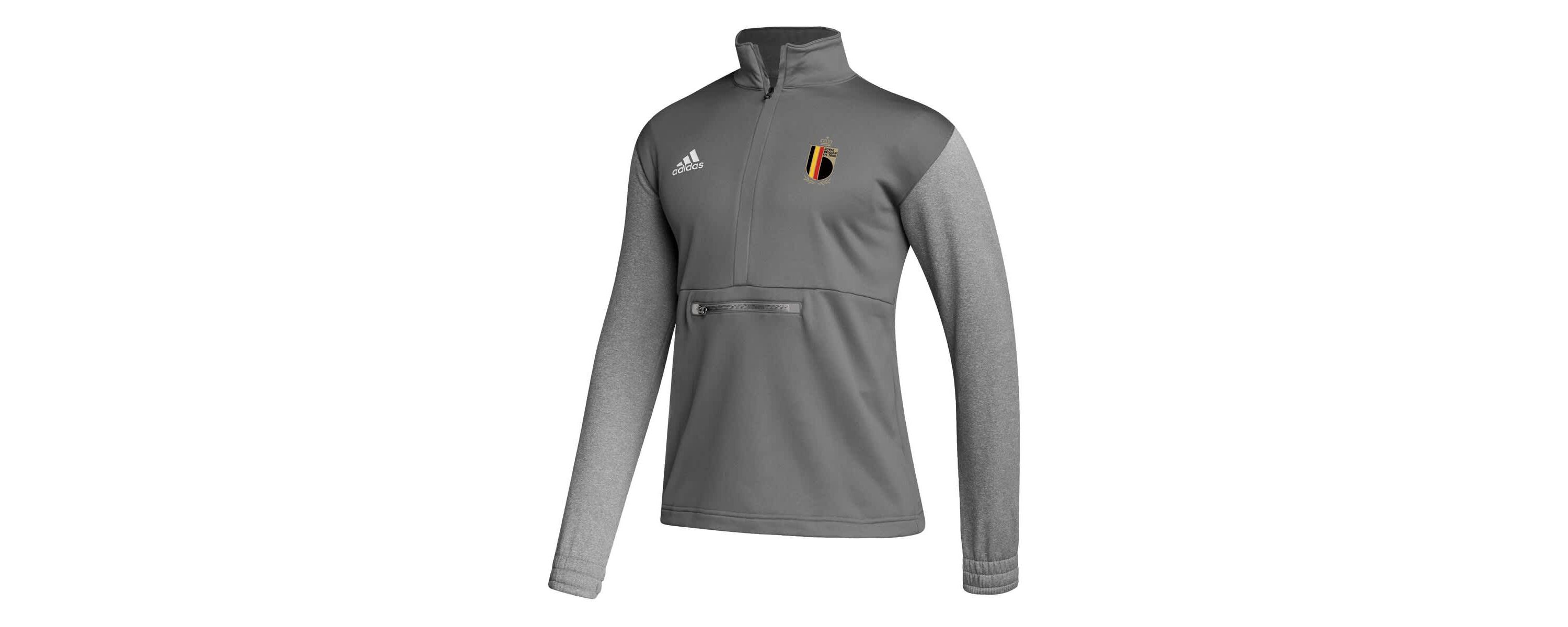 Soccer National Teams Belgium National Team Crest Long Sleeve Half-Zip Top