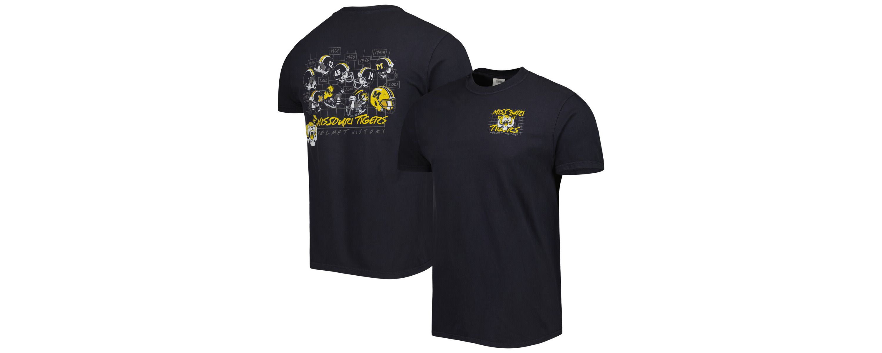 NCAA Missouri Tigers Vault Helmet History Comfort T-Shirt