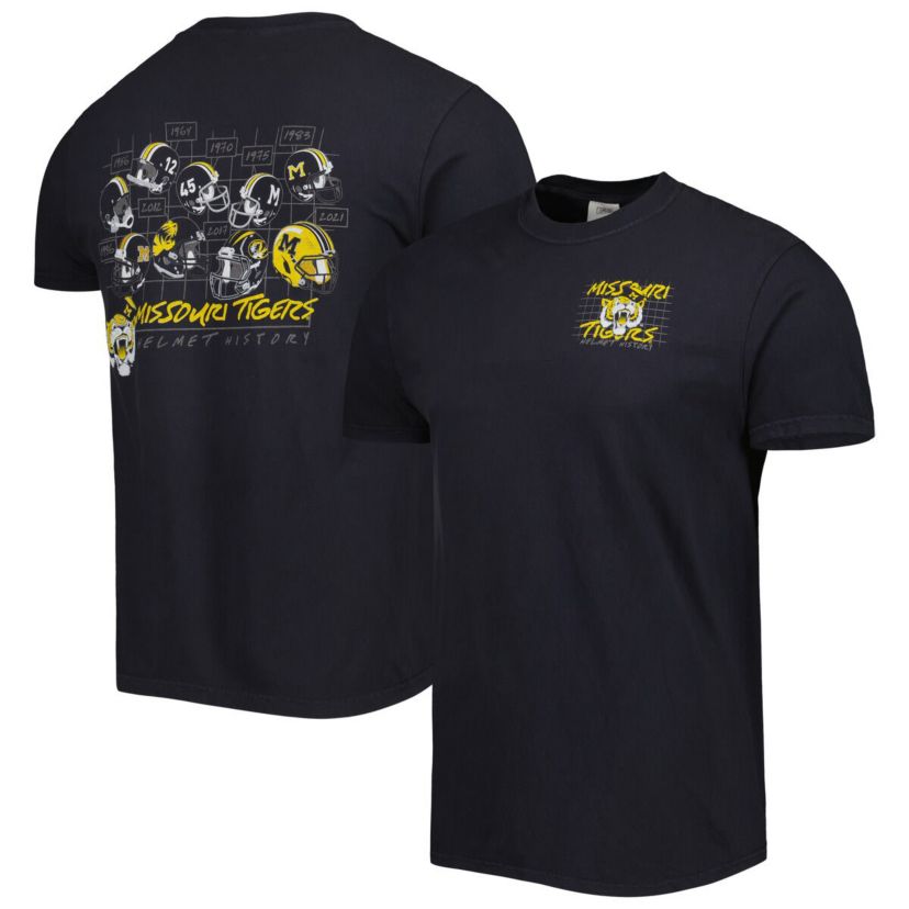 NCAA Missouri Tigers Vault Helmet History Comfort T-Shirt