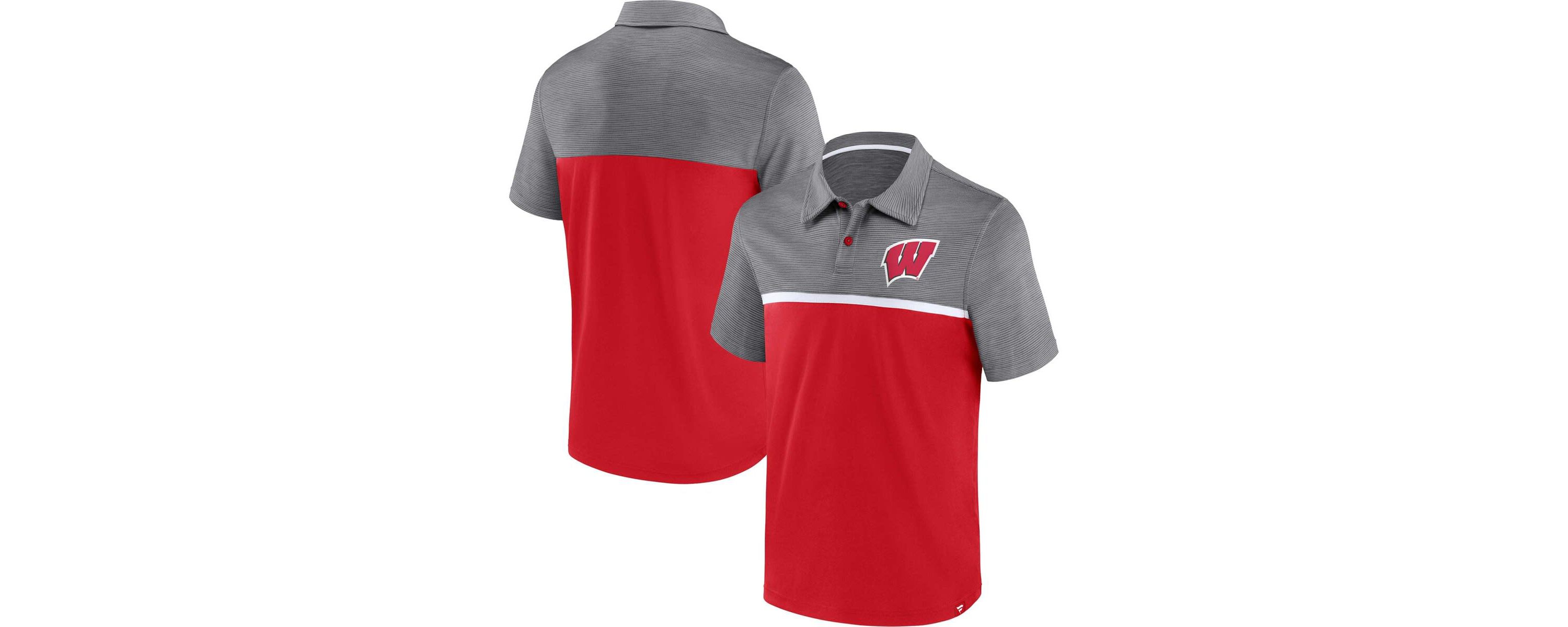 NCAA Fanatics Wisconsin Badgers Polo