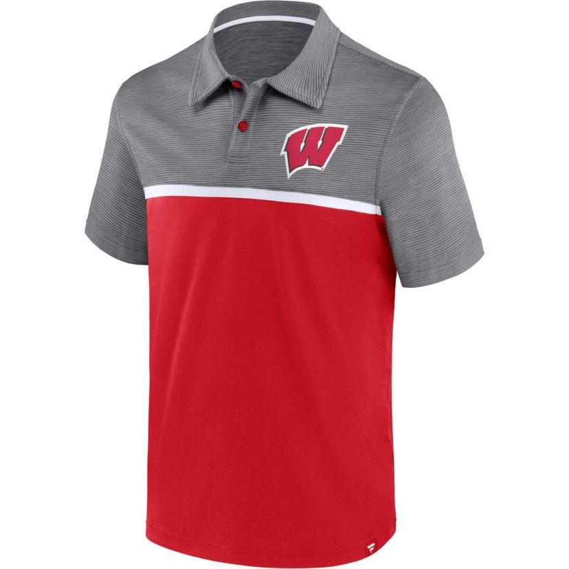 NCAA Fanatics Wisconsin Badgers Polo