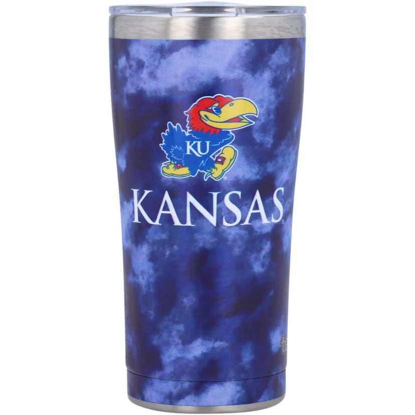 NCAA Kansas Jayhawks 20oz. Tie-Dye Stainless Tumbler