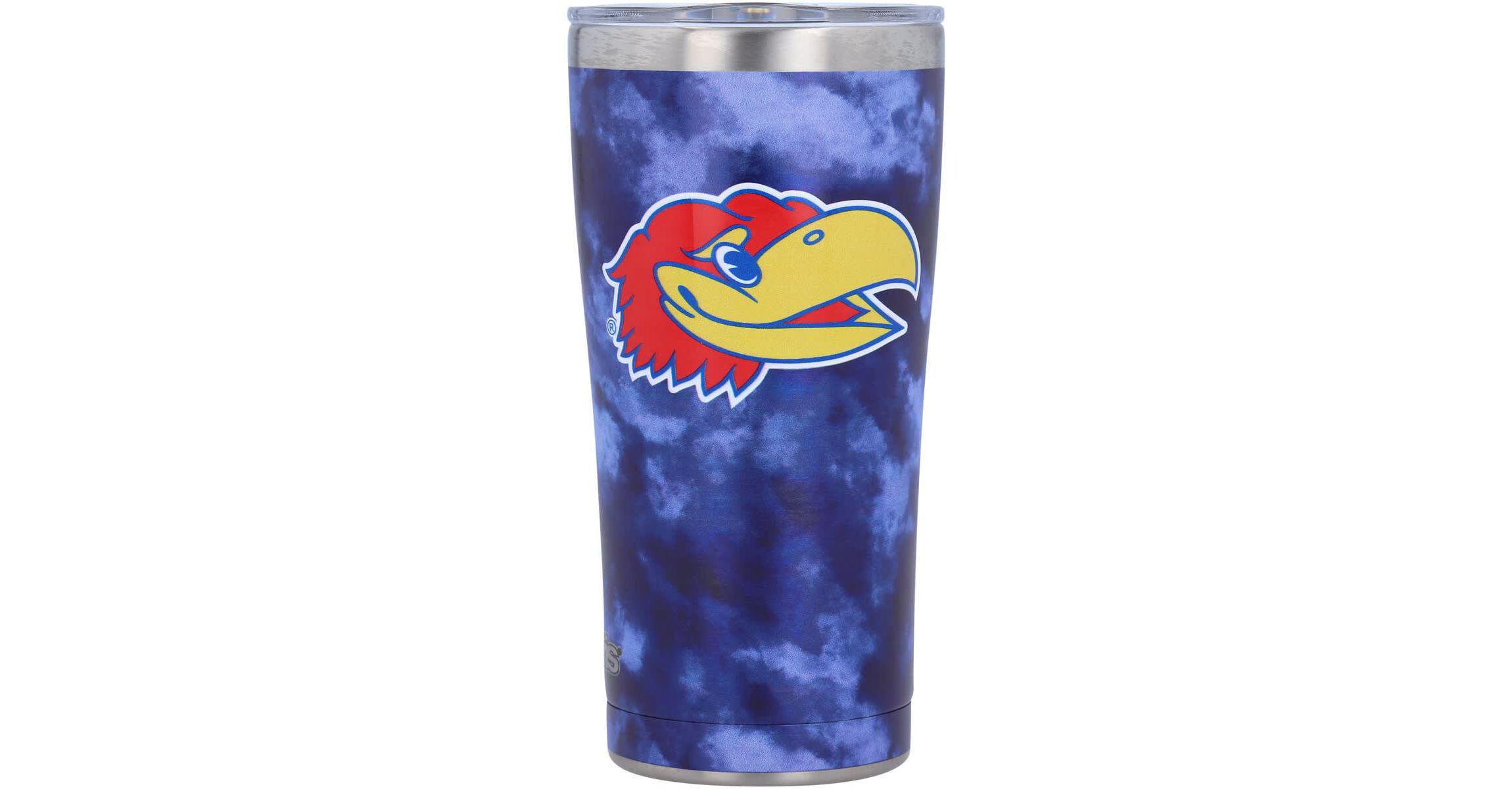 NCAA Kansas Jayhawks 20oz. Tie-Dye Stainless Tumbler