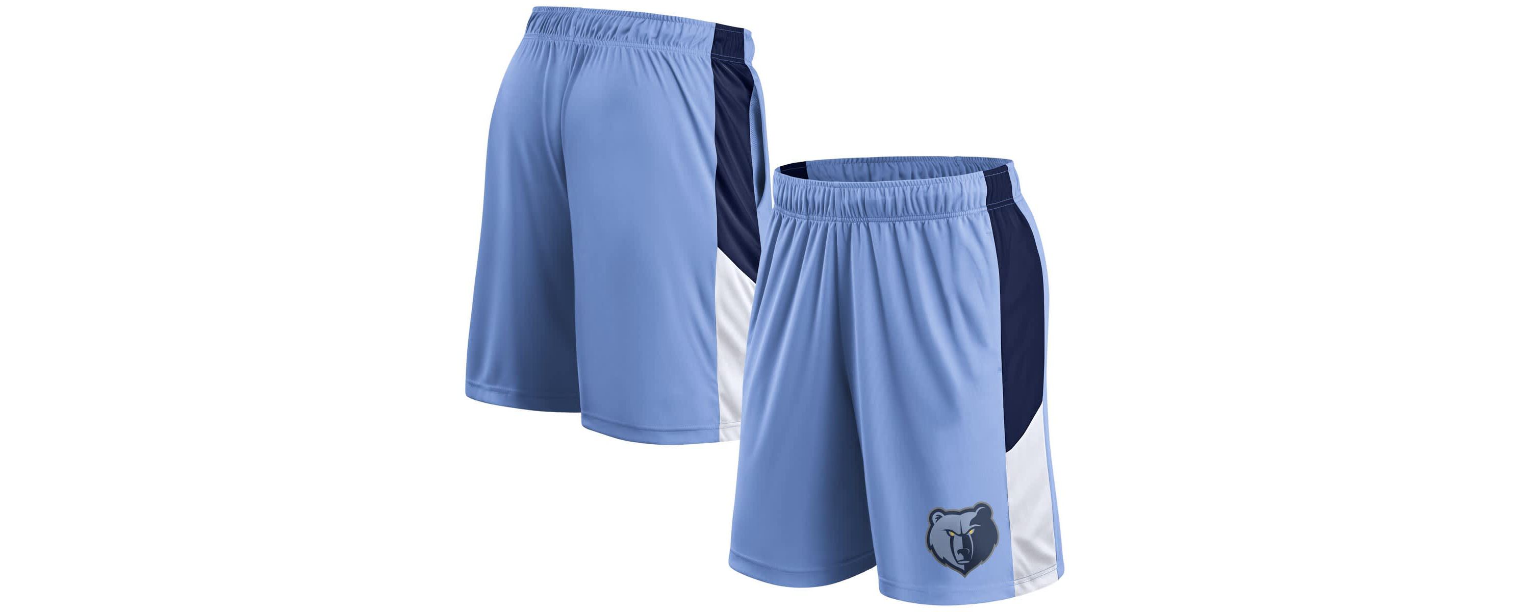 NBA Fanatics Light Memphis Grizzlies Practice Performance Shorts