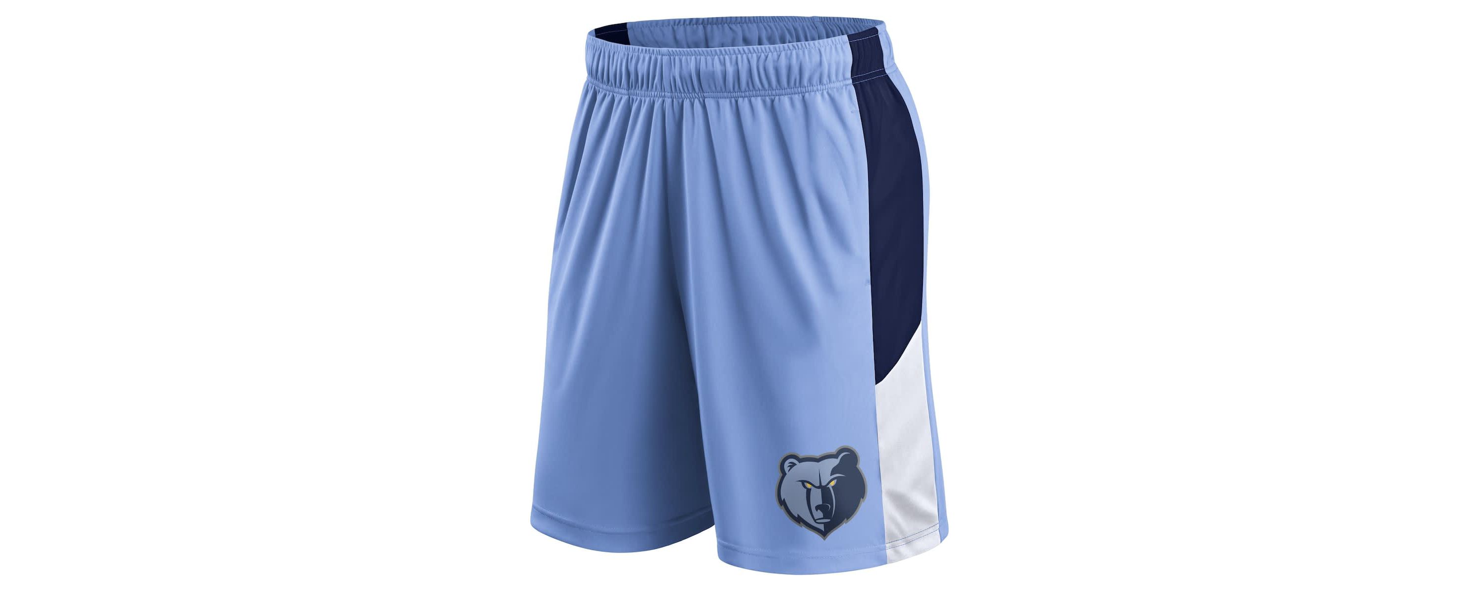 NBA Fanatics Light Memphis Grizzlies Practice Performance Shorts