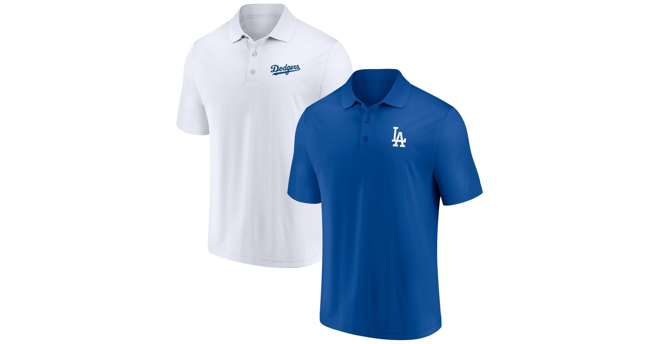 MLB Fanatics Los Angeles Dodgers Dueling Logos Polo Combo Set