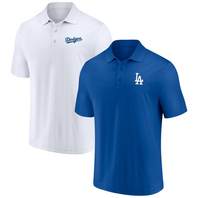 MLB Fanatics Los Angeles Dodgers Dueling Logos Polo Combo Set