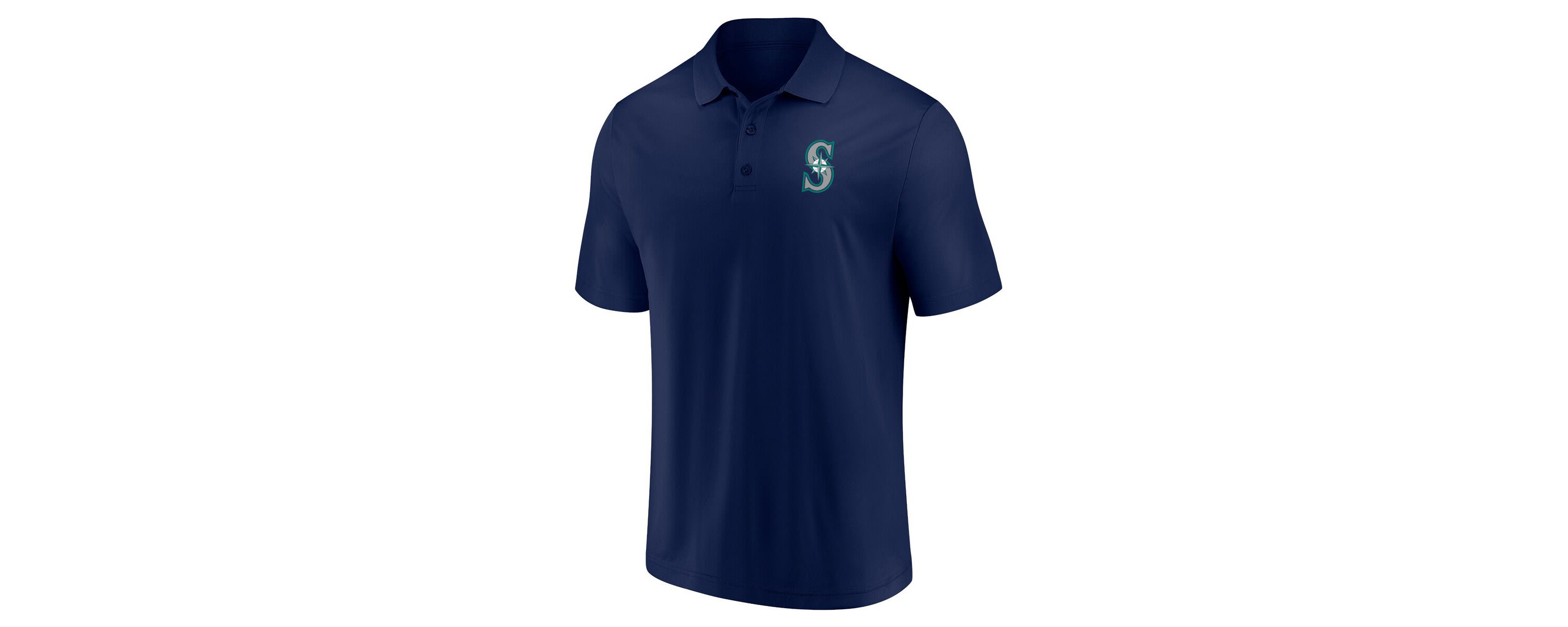MLB Fanatics Navy/Teal Seattle Mariners Dueling Logos Polo Combo Set