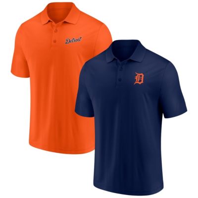 Men's MLB Fanatics Detroit Tigers Dueling Logos Polo Combo Set, Navy Blue, Small