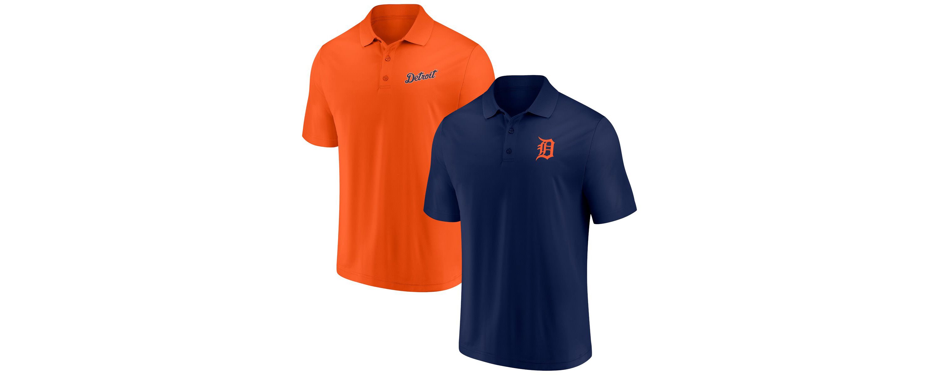 MLB Fanatics Detroit Tigers Dueling Logos Polo Combo Set