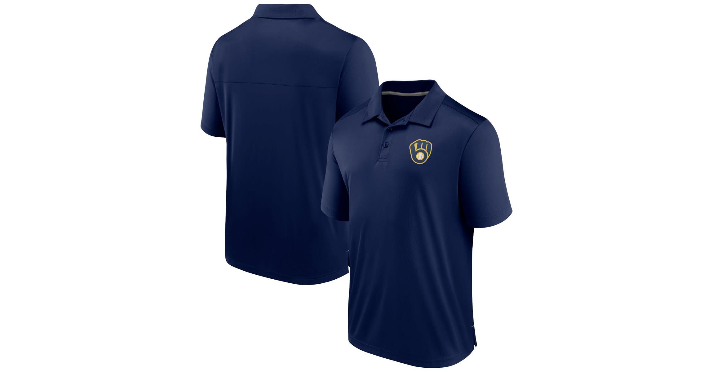 MLB Fanatics Milwaukee Brewers Fitted Polo