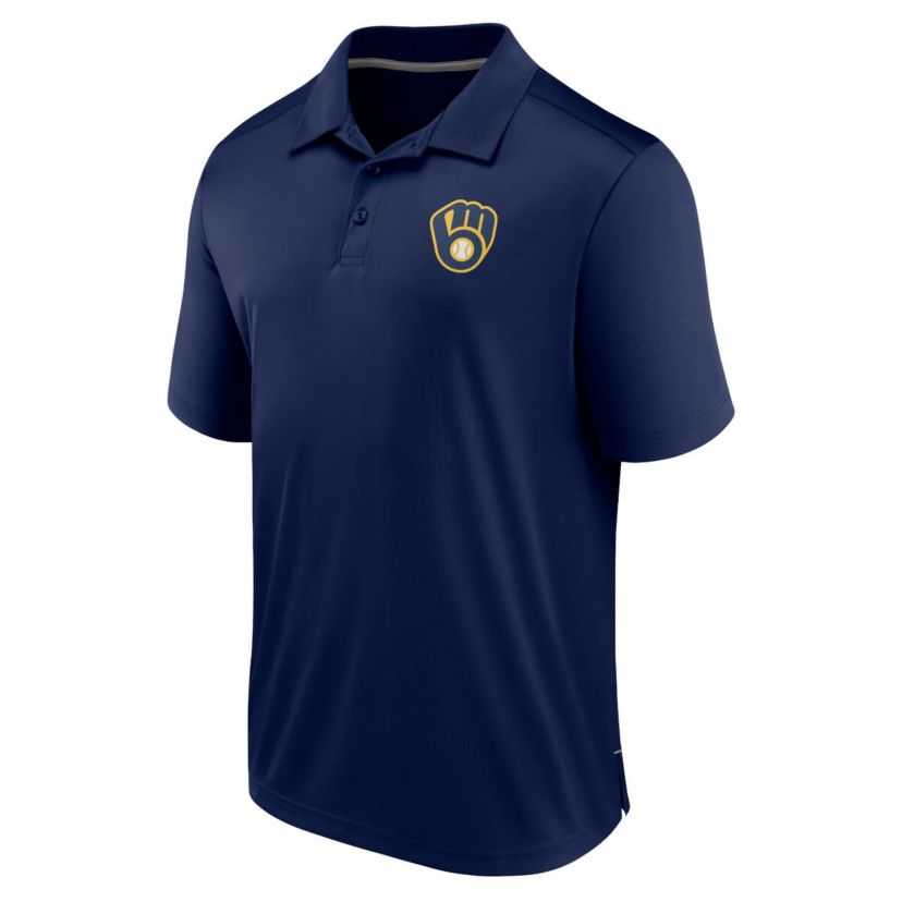 MLB Fanatics Milwaukee Brewers Fitted Polo