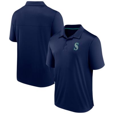 Men's MLB Fanatics Seattle Mariners Fitted Polo, Navy Blue, Small