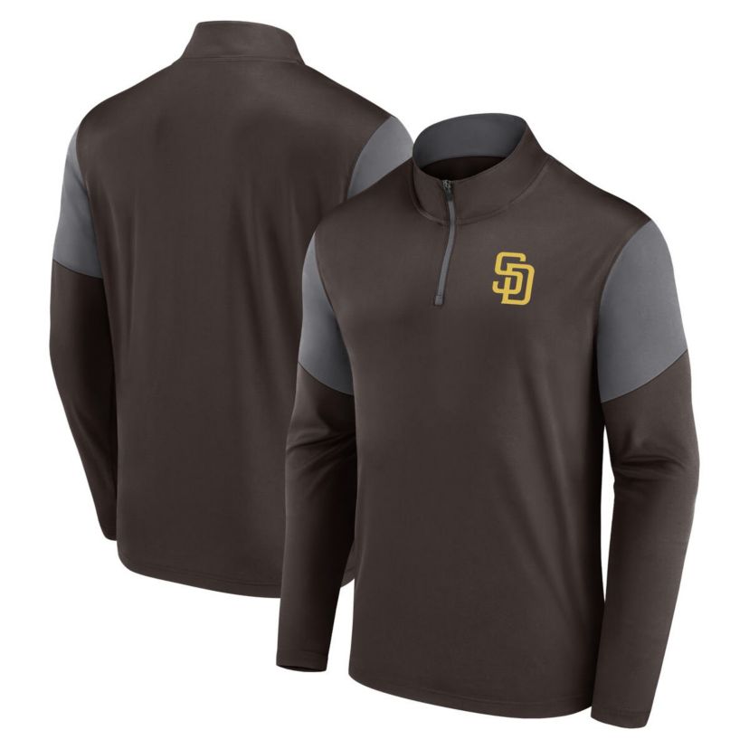 MLB Fanatics San Diego Padres Logo Quarter-Zip Top