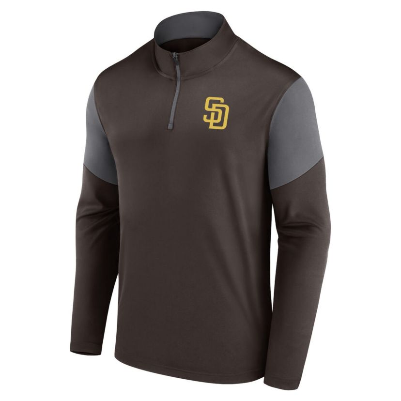 MLB Fanatics San Diego Padres Logo Quarter-Zip Top