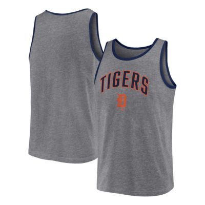 Men's MLB Fanatics Detroit Tigers Primary Tank Top, Gray, Small