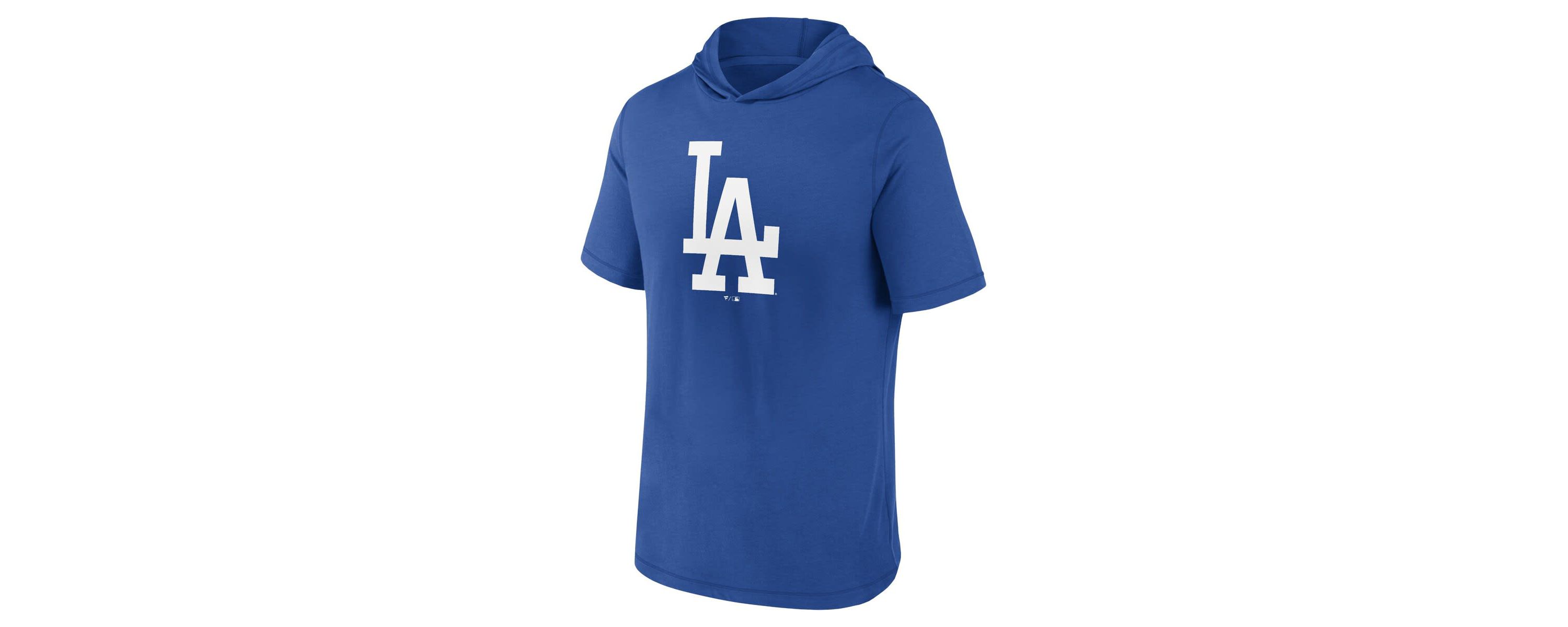 MLB Fanatics Los Angeles Dodgers Short Sleeve Hoodie T-Shirt