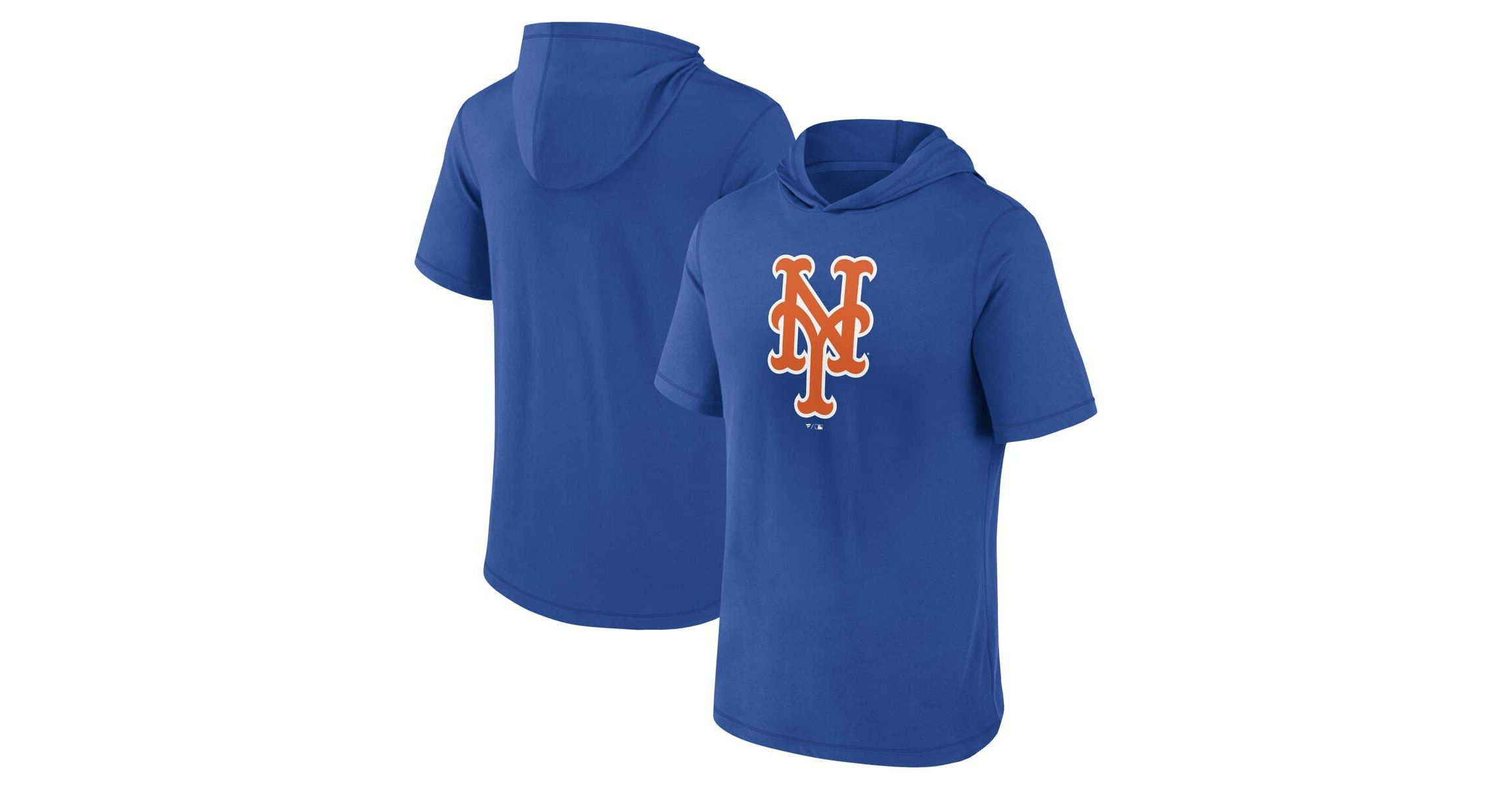 MLB Fanatics New York Mets Short Sleeve Hoodie T-Shirt