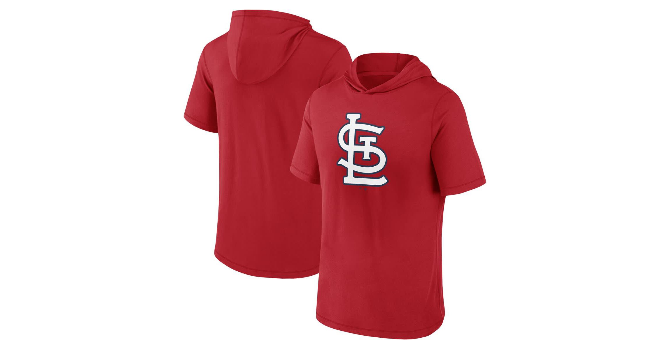 MLB Fanatics St. Louis Cardinals Short Sleeve Hoodie T-Shirt