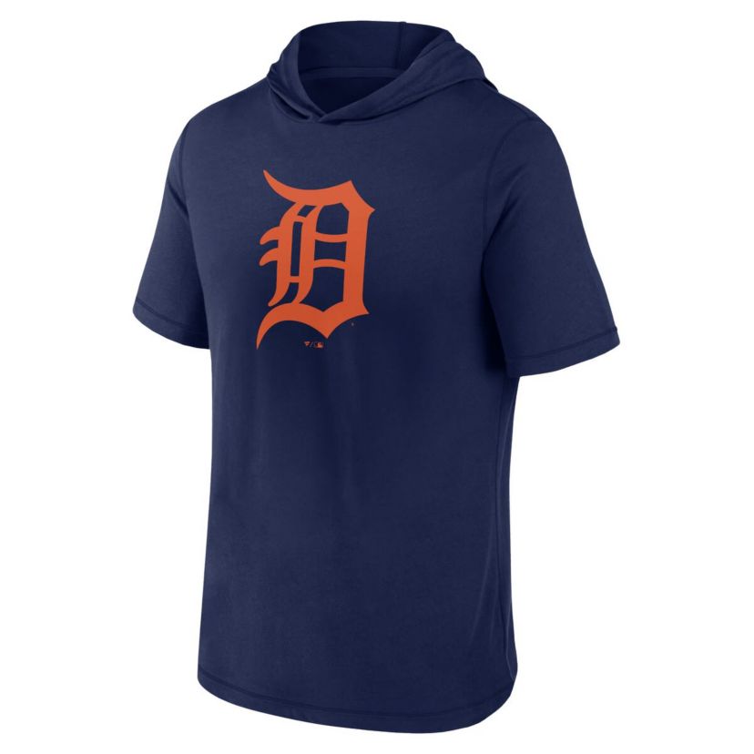 MLB Fanatics Detroit Tigers Short Sleeve Hoodie T-Shirt