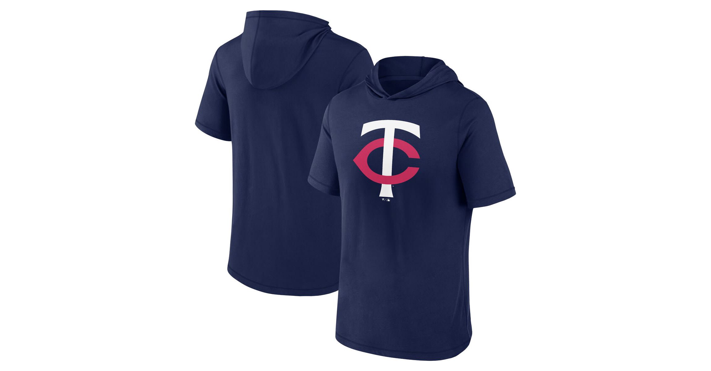 MLB Fanatics Minnesota Twins Short Sleeve Hoodie T-Shirt
