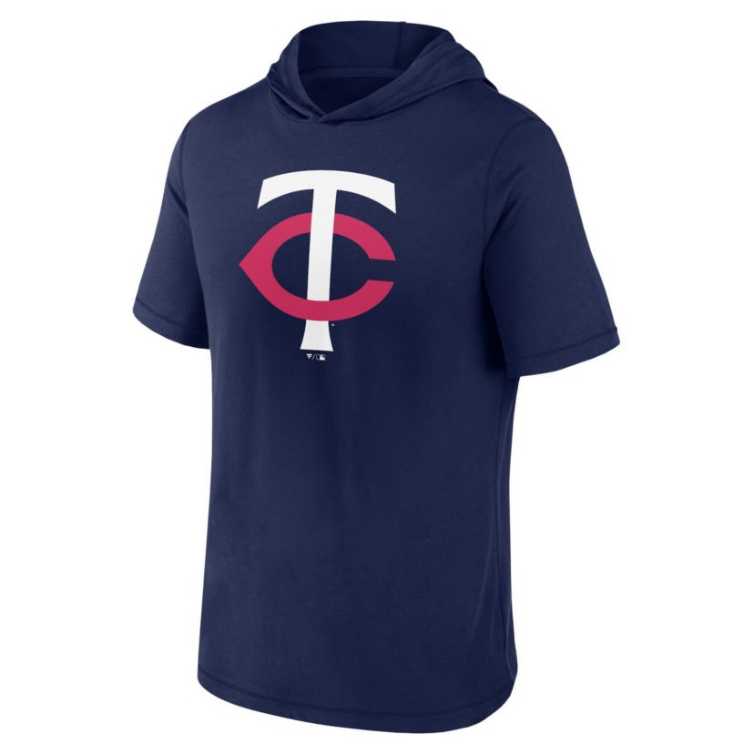 MLB Fanatics Minnesota Twins Short Sleeve Hoodie T-Shirt