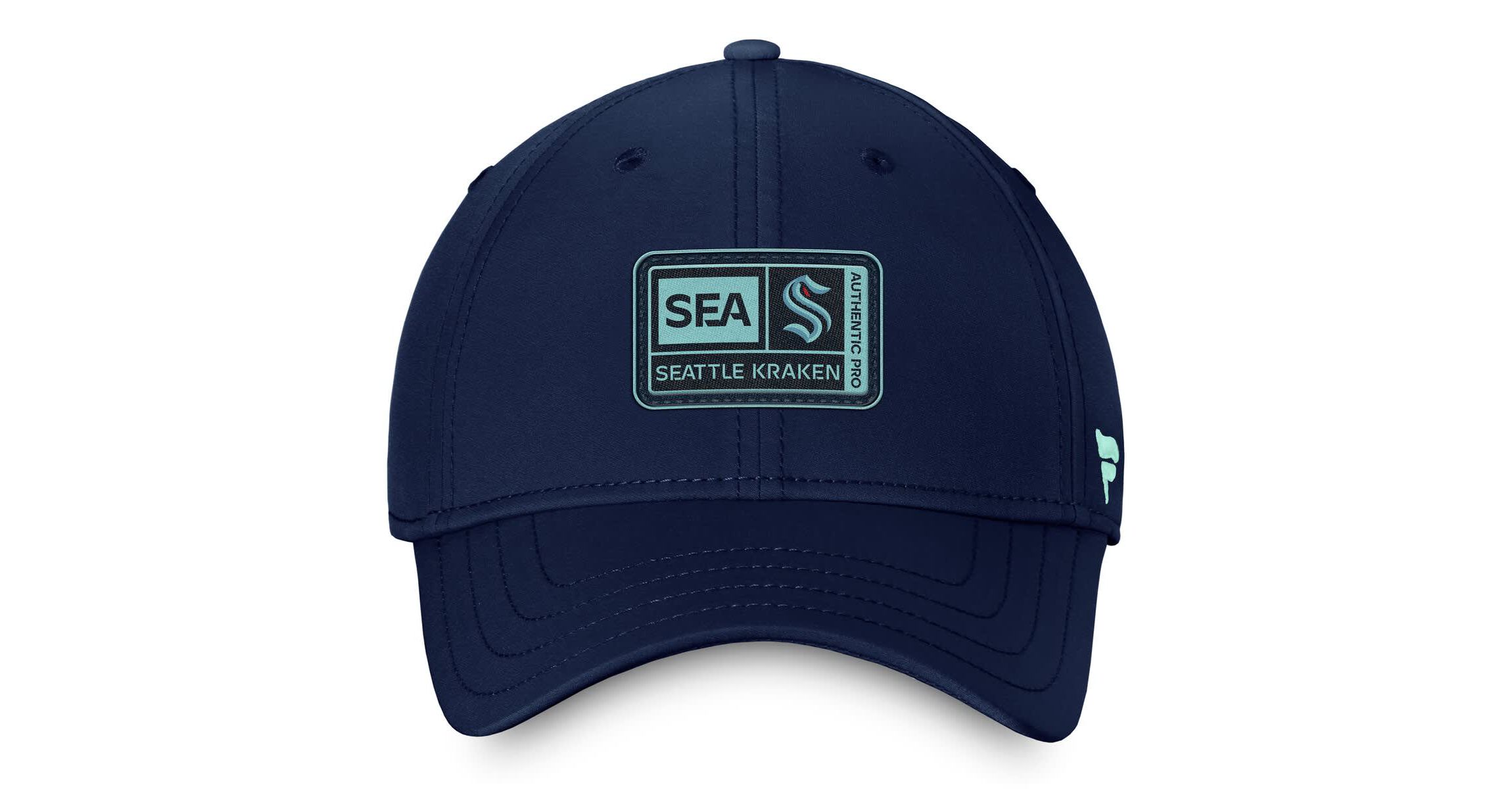 NHL Fanatics Deep Sea Seattle Kraken Authentic Pro Training Camp Flex Hat