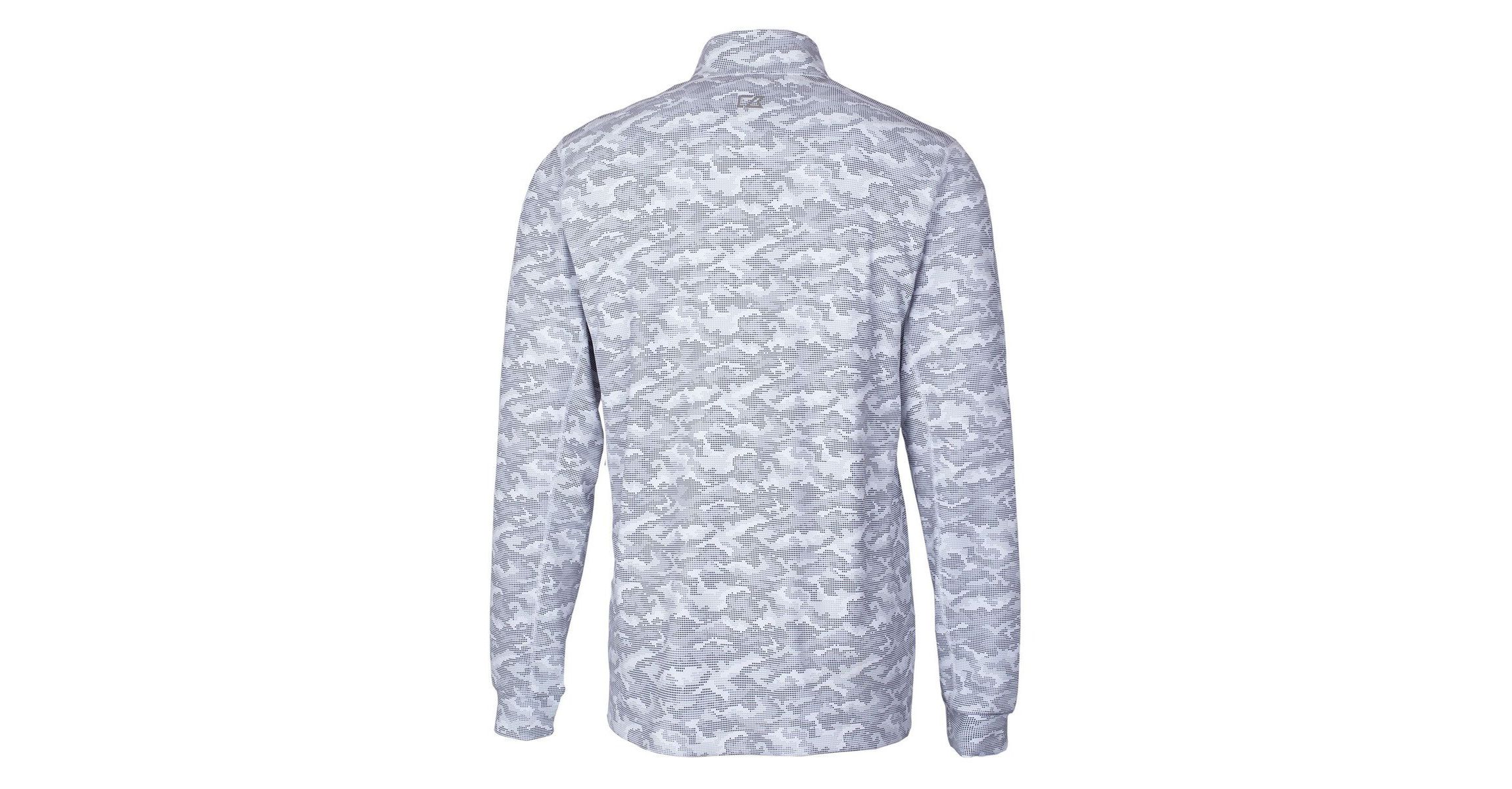 MLB Atlanta Braves Big & Tall Traverse Print Stretch Quarter-Zip Pullover Top