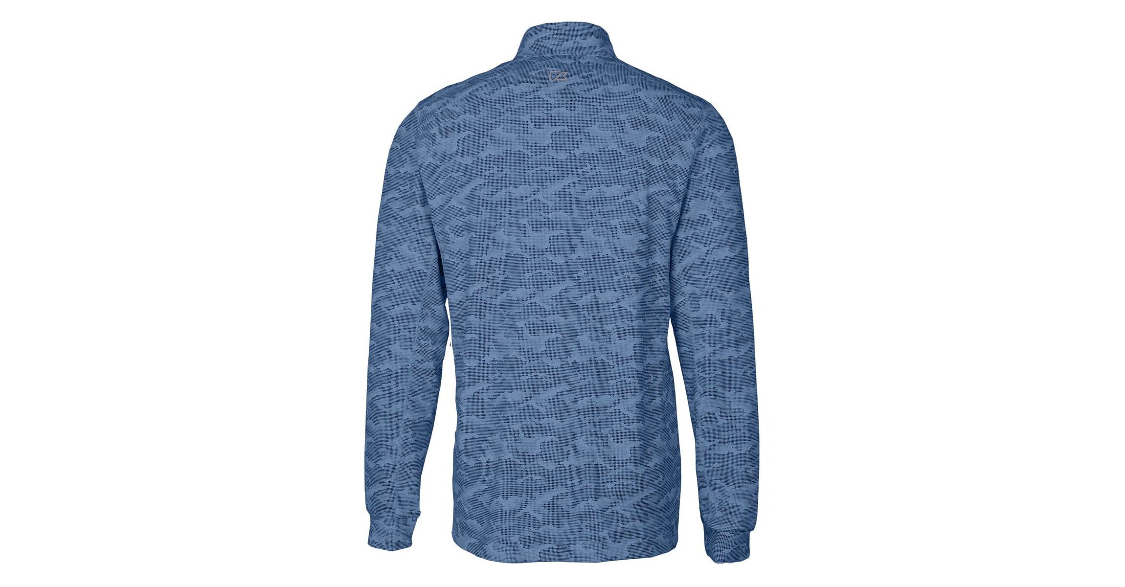 MLB Chicago Cubs Big & Tall Traverse Print Stretch Quarter-Zip Pullover Top