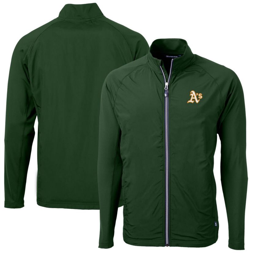 Oakland Athletics MLB Athletics Adapt Eco Knit Hybrid Recycled Full-Zip Jacket