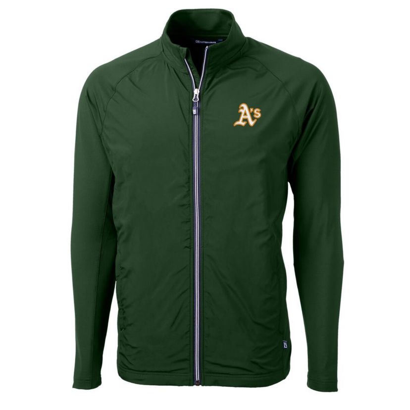 Oakland Athletics MLB Athletics Adapt Eco Knit Hybrid Recycled Full-Zip Jacket