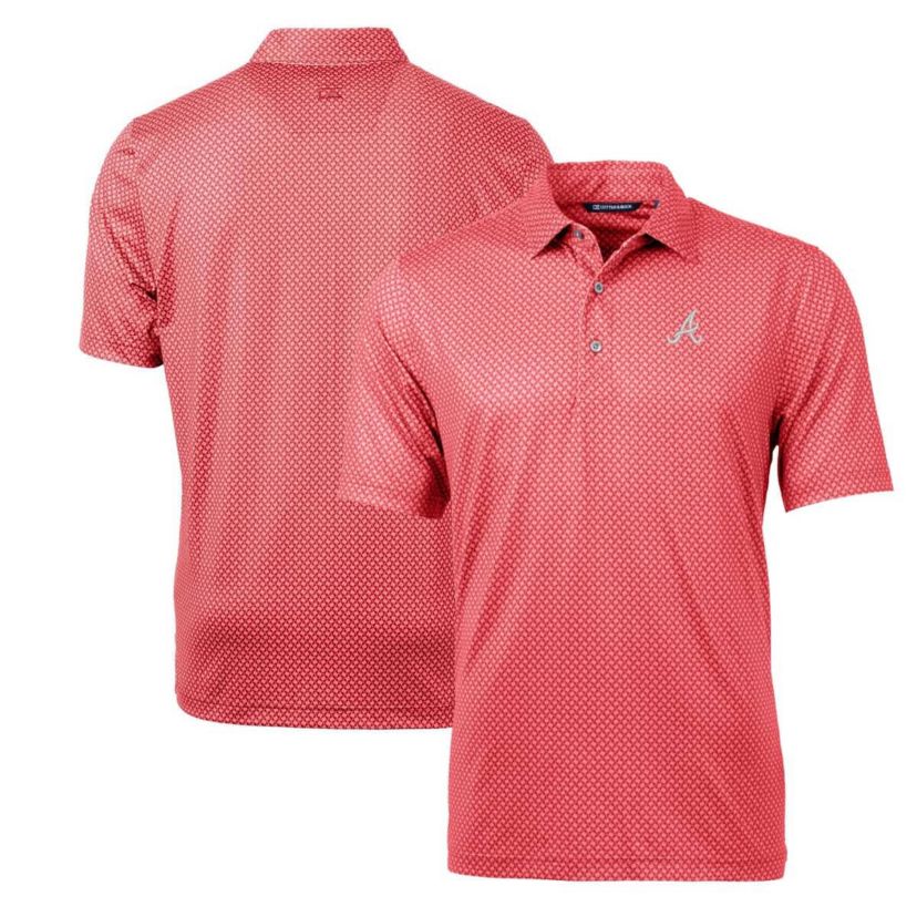 MLB Atlanta Braves Pike Banner Print Polo