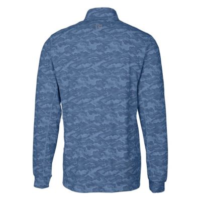 MLB Cleveland Guardians Traverse Print Stretch Quarter-Zip Pullover Top