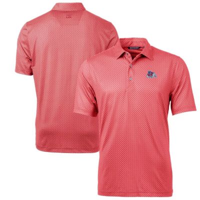 NCAA Fresno State Bulldogs Big & Tall Pike Banner Print Polo