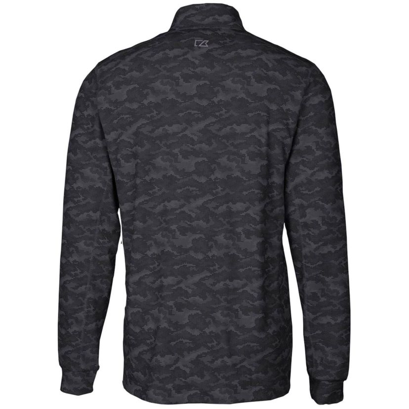 NCAA Washington State Cougars Big & Tall Traverse Print Stretch Quarter-Zip Pullover Top