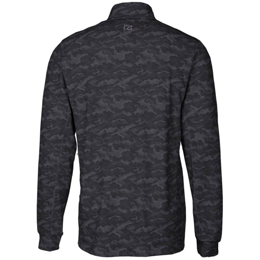 NCAA Texas Southern Tigers Big & Tall Traverse Print Stretch Quarter-Zip Pullover Top