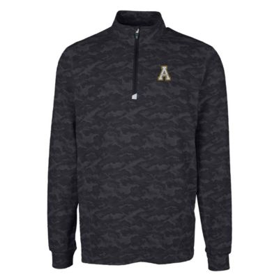 NCAA Appalachian State Mountaineers Big & Tall Traverse Print Stretch Quarter-Zip Pullover Top