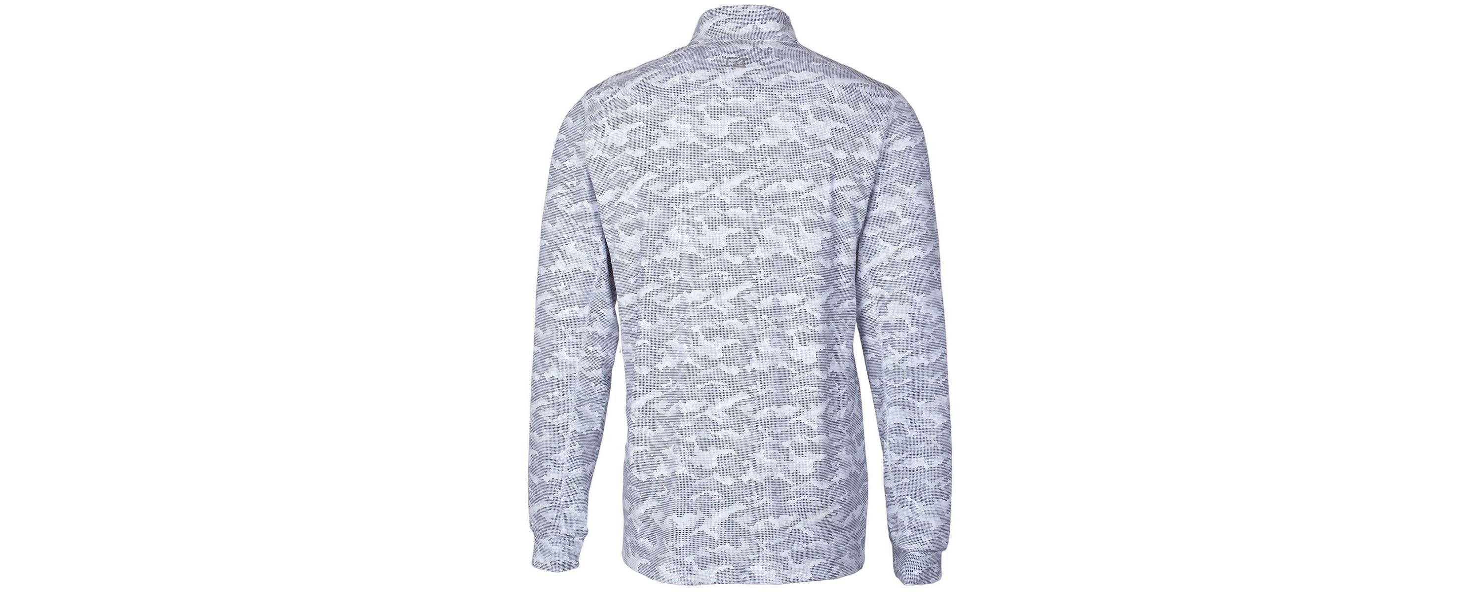 NCAA Boise State Broncos Big & Tall Traverse Print Stretch Quarter-Zip Pullover Top