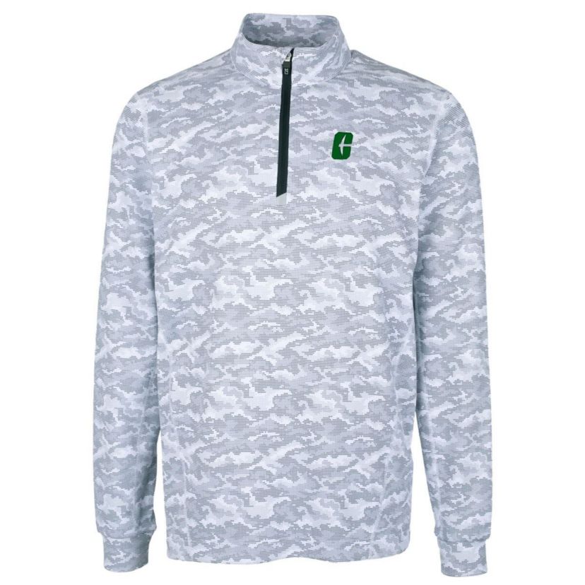 NCAA Charlotte 49ers Big & Tall Traverse Print Stretch Quarter-Zip Pullover Top