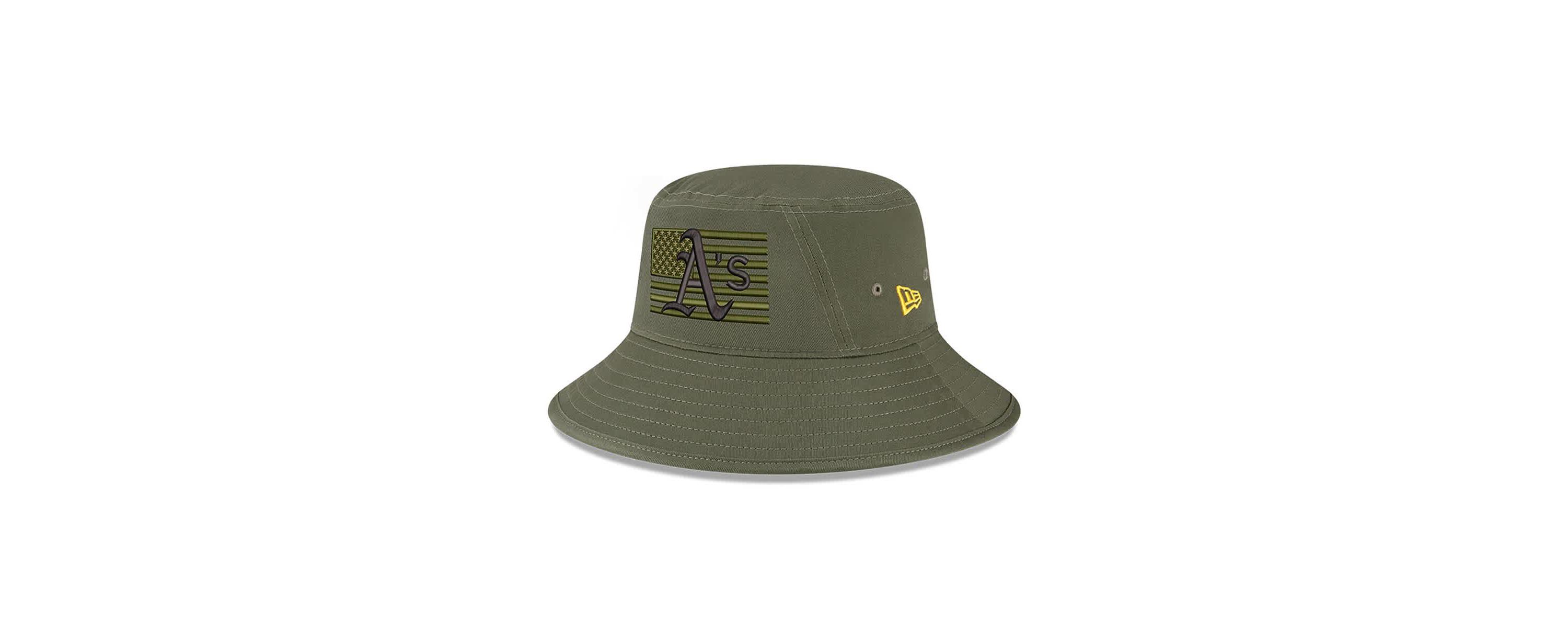 Oakland Athletics MLB Athletics 2023 Armed Forces Day Bucket Hat