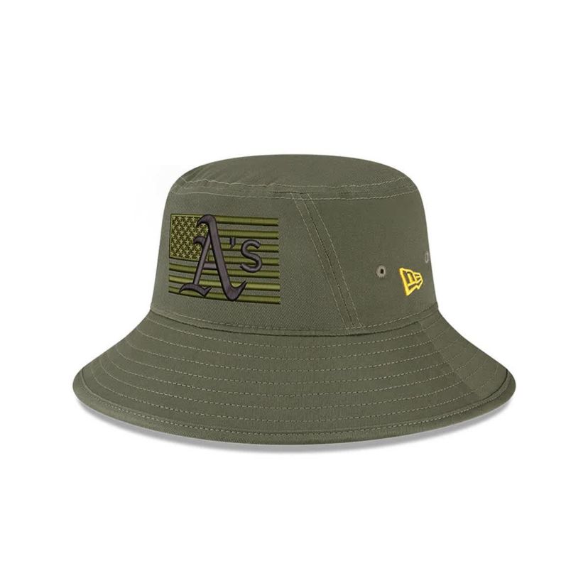 Oakland Athletics MLB Athletics 2023 Armed Forces Day Bucket Hat