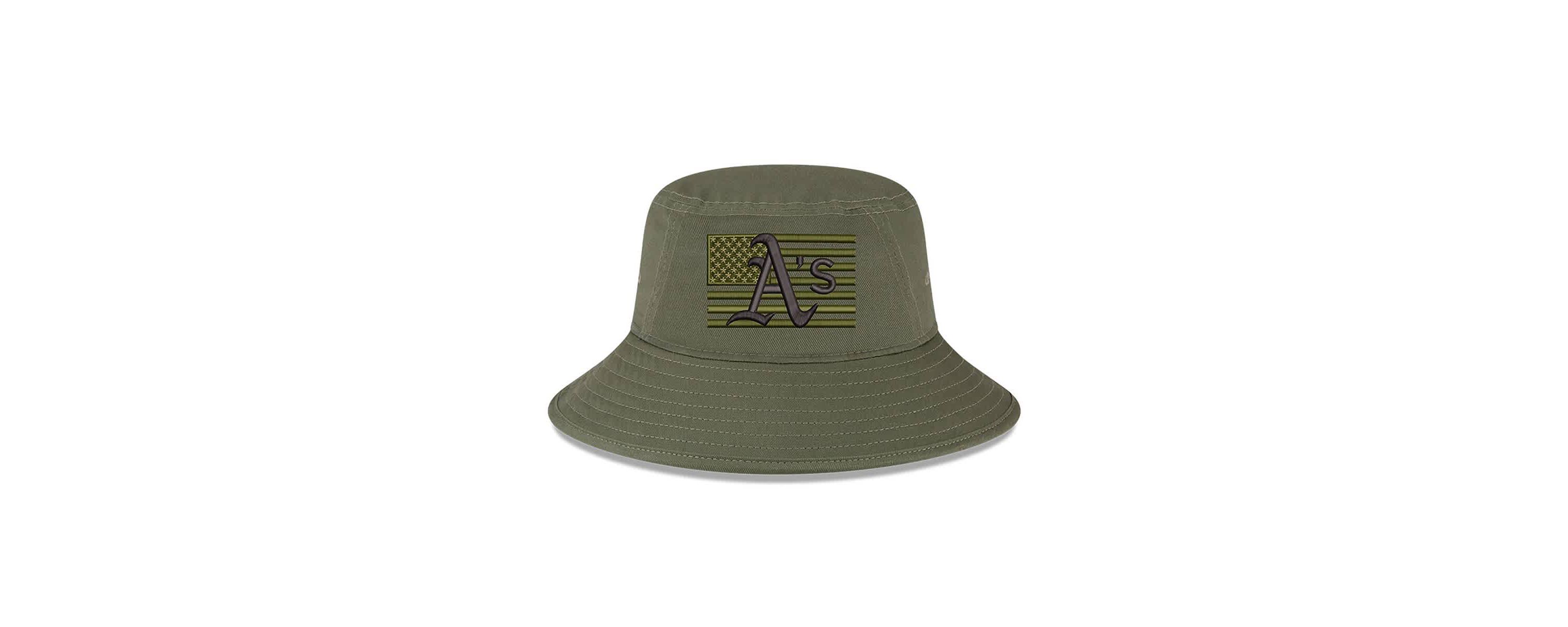 Oakland Athletics MLB Athletics 2023 Armed Forces Day Bucket Hat