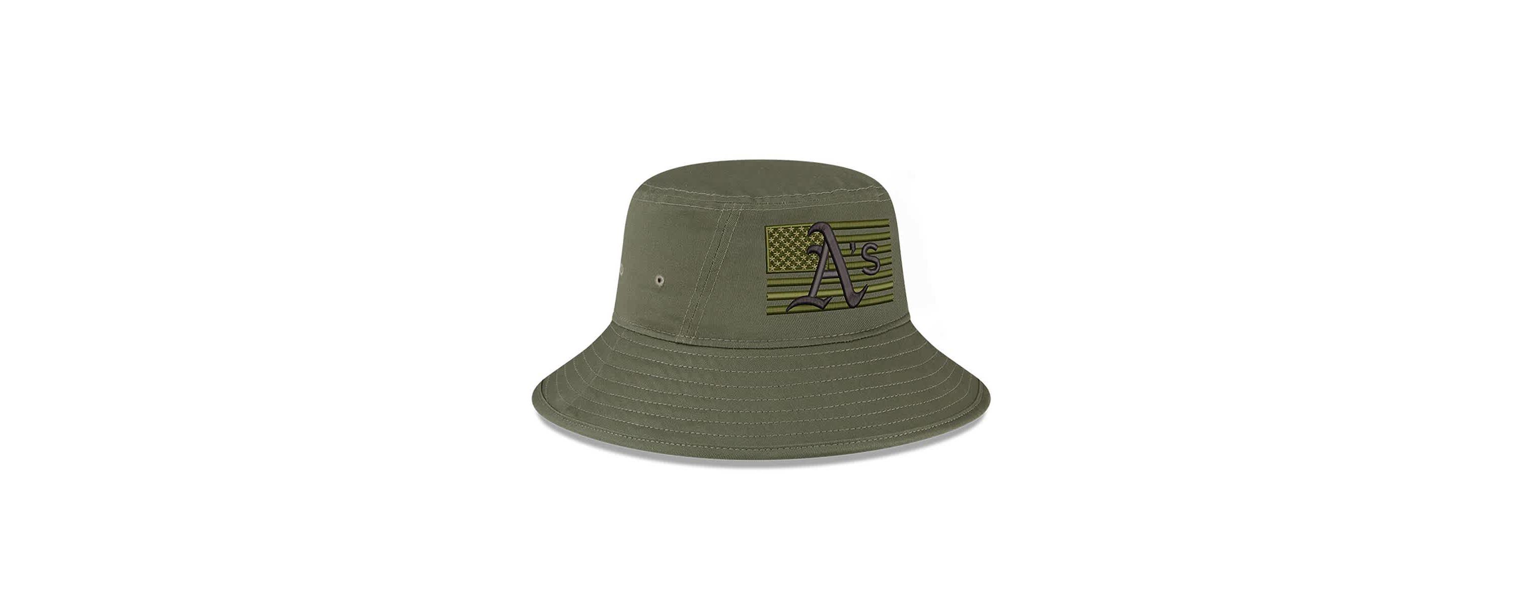 Oakland Athletics MLB Athletics 2023 Armed Forces Day Bucket Hat