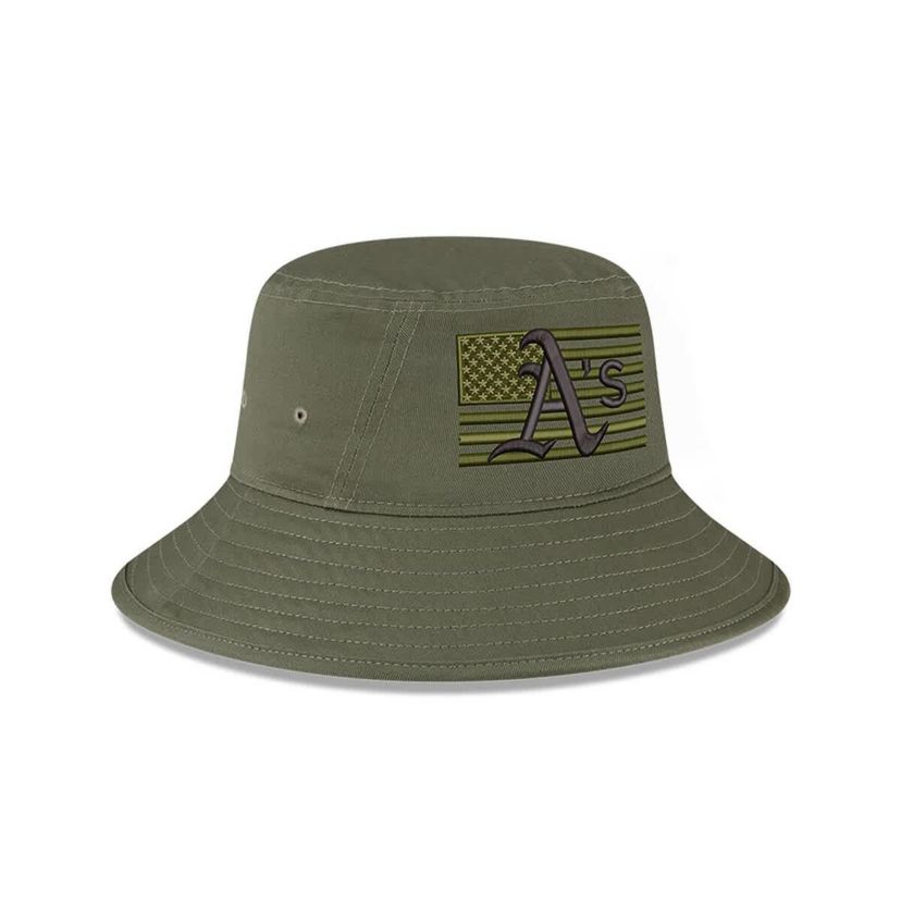 Oakland Athletics MLB Athletics 2023 Armed Forces Day Bucket Hat