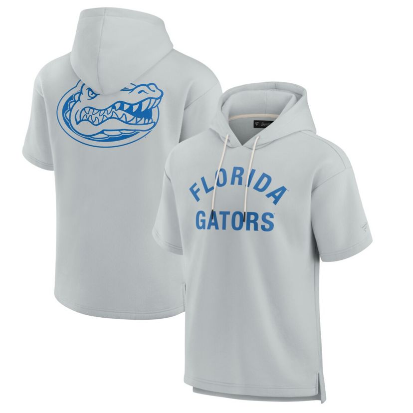 NCAA Unisex Fanatics Florida Gators Elements Super Soft Fleece Short Sleeve Pullover Hoodie