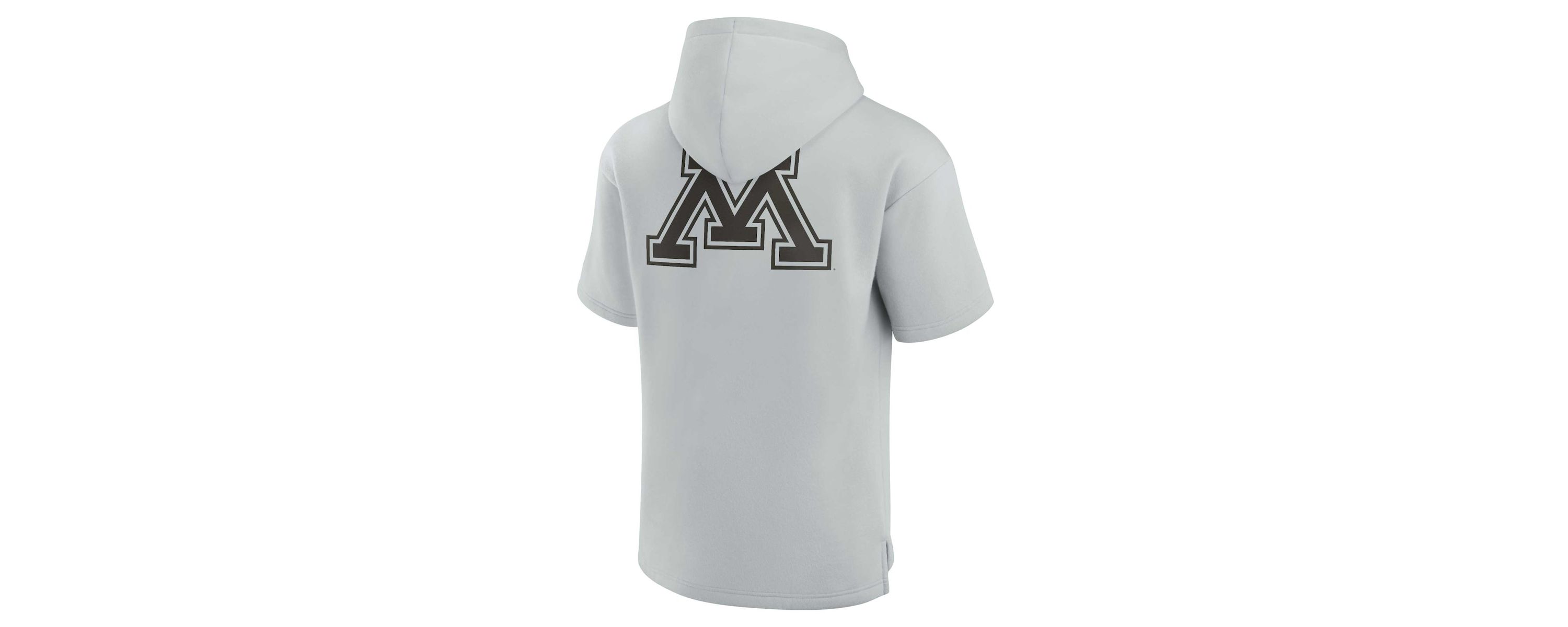 NCAA Unisex Fanatics Minnesota Golden Gophers Elements Super Soft Fleece Short Sleeve Pullover Hoodie