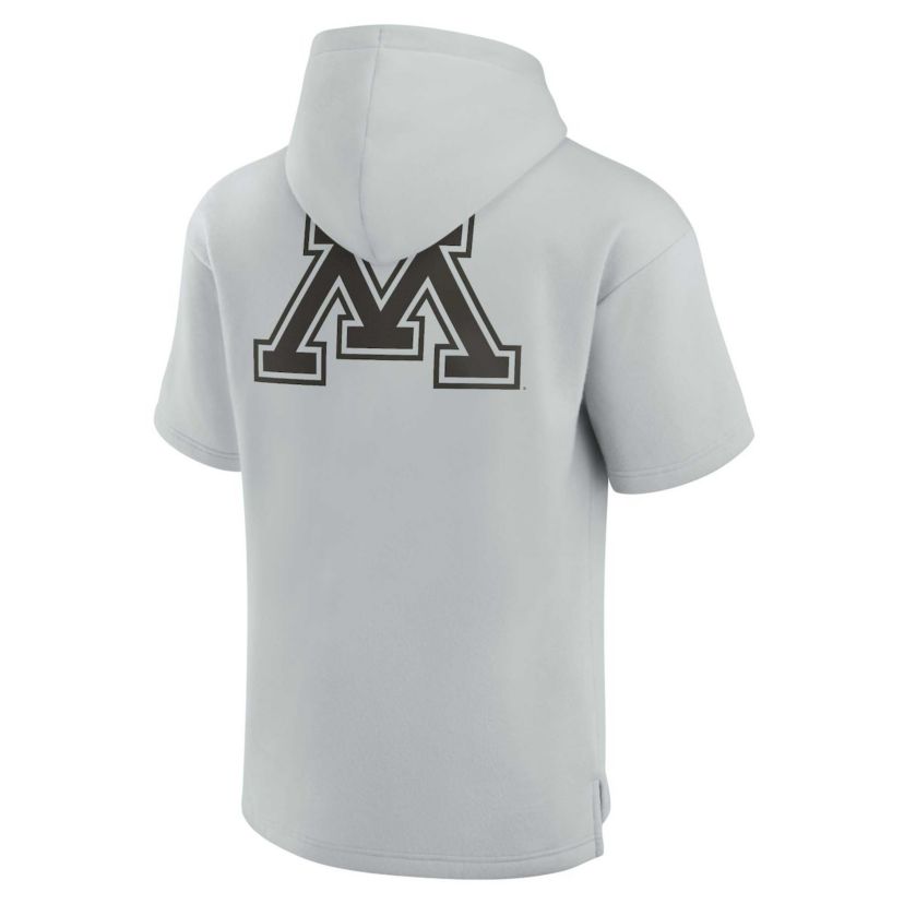 NCAA Unisex Fanatics Minnesota Golden Gophers Elements Super Soft Fleece Short Sleeve Pullover Hoodie