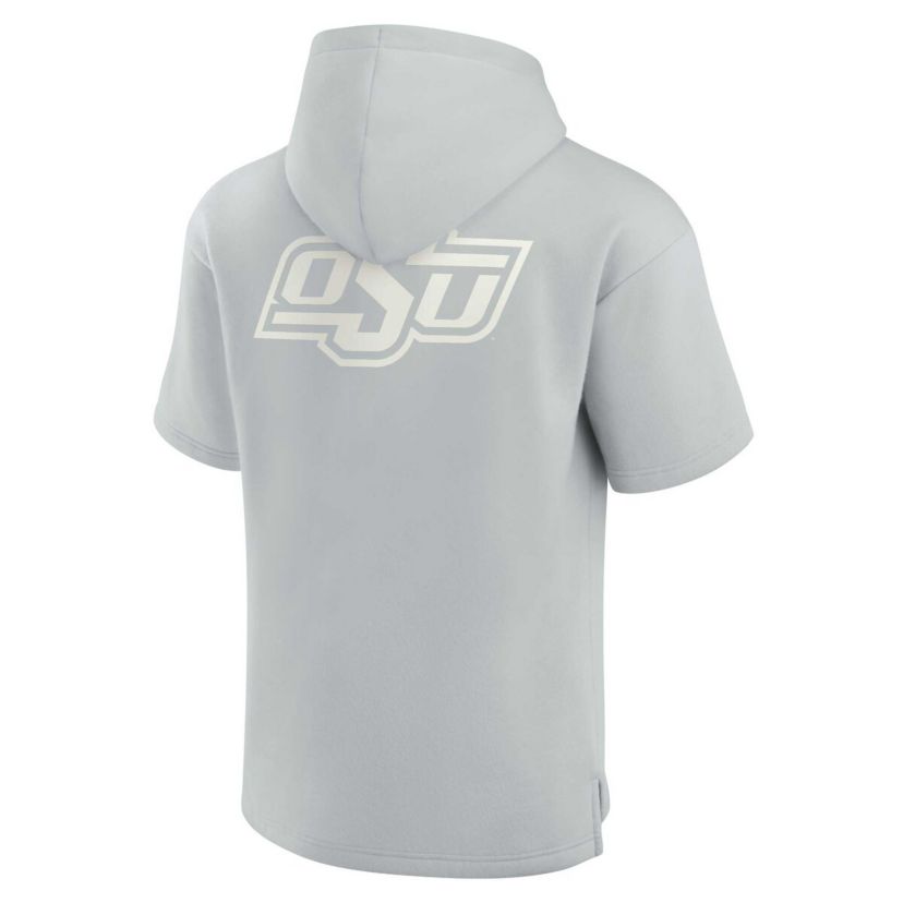 NCAA Unisex Fanatics Oklahoma State Cowboys Elements Super Soft Fleece Short Sleeve Pullover Hoodie