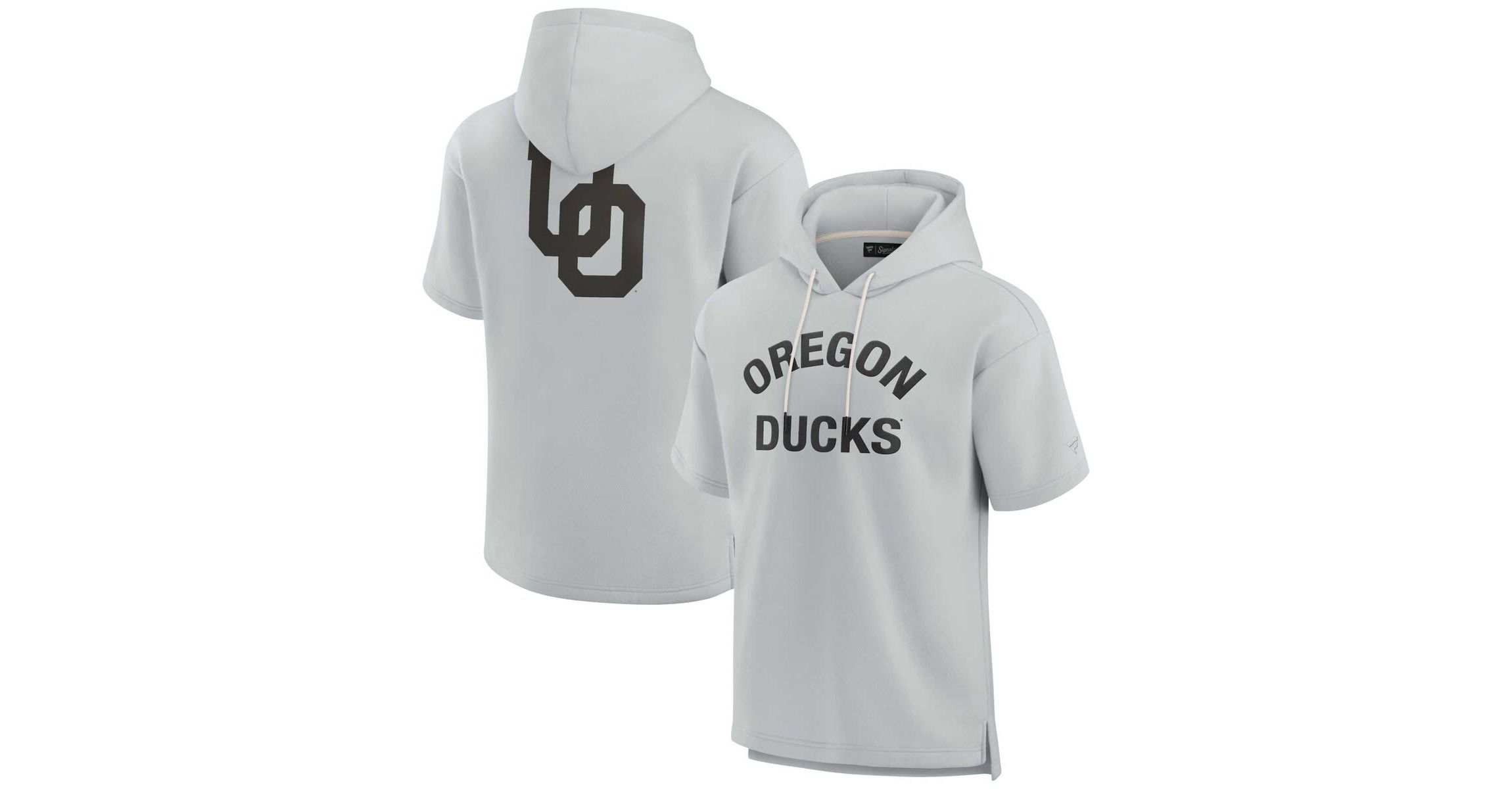 NCAA Unisex Fanatics Oregon Ducks Elements Super Soft Fleece Short Sleeve Pullover Hoodie